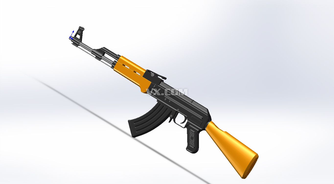 ak47突击步枪_solidworks_军用器械_3d模型_图纸下载