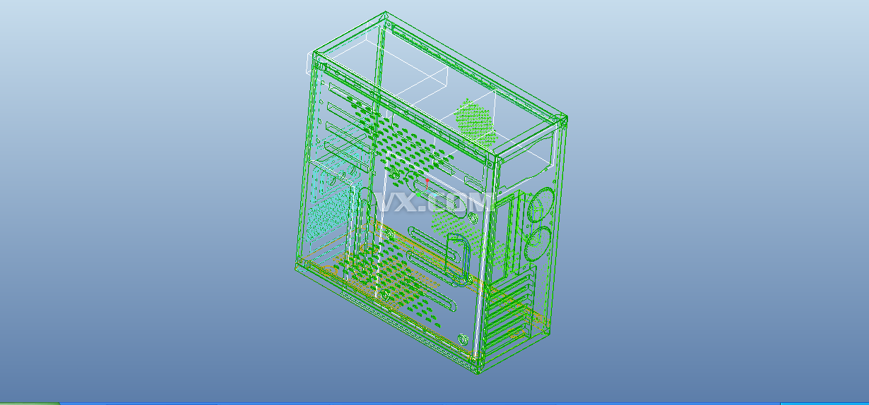 电脑机箱_Pro/E_数码电子_3D模型_图纸下载_微小网