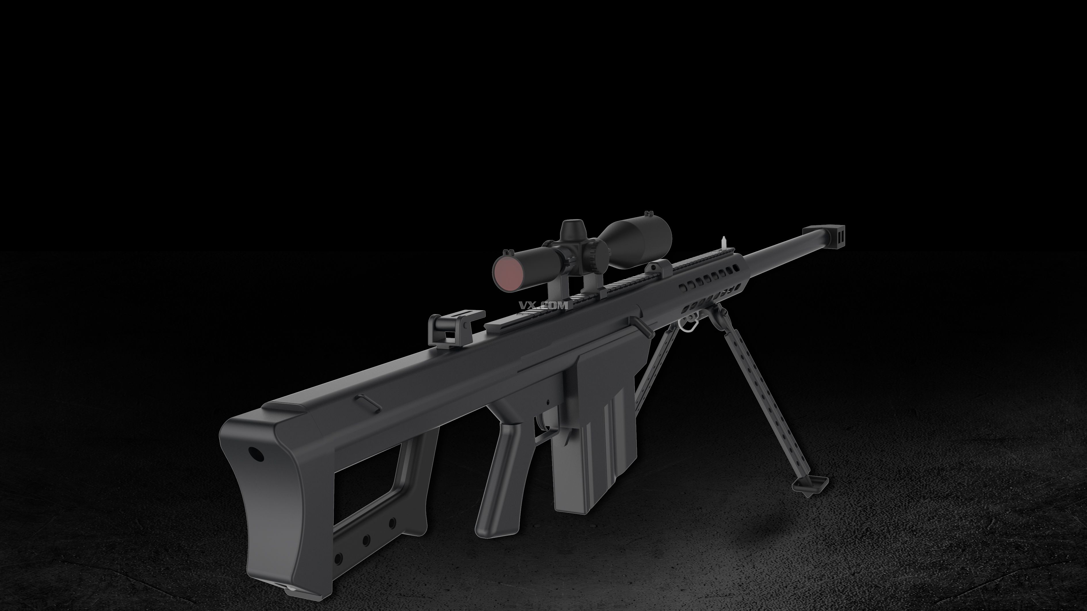 巴雷特M82A1M/Barrett M107 - 效果图演示 - 哔哩哔哩