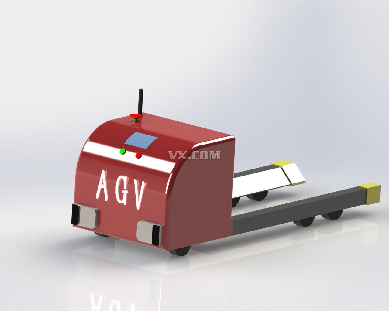  agv 小车_solidworks