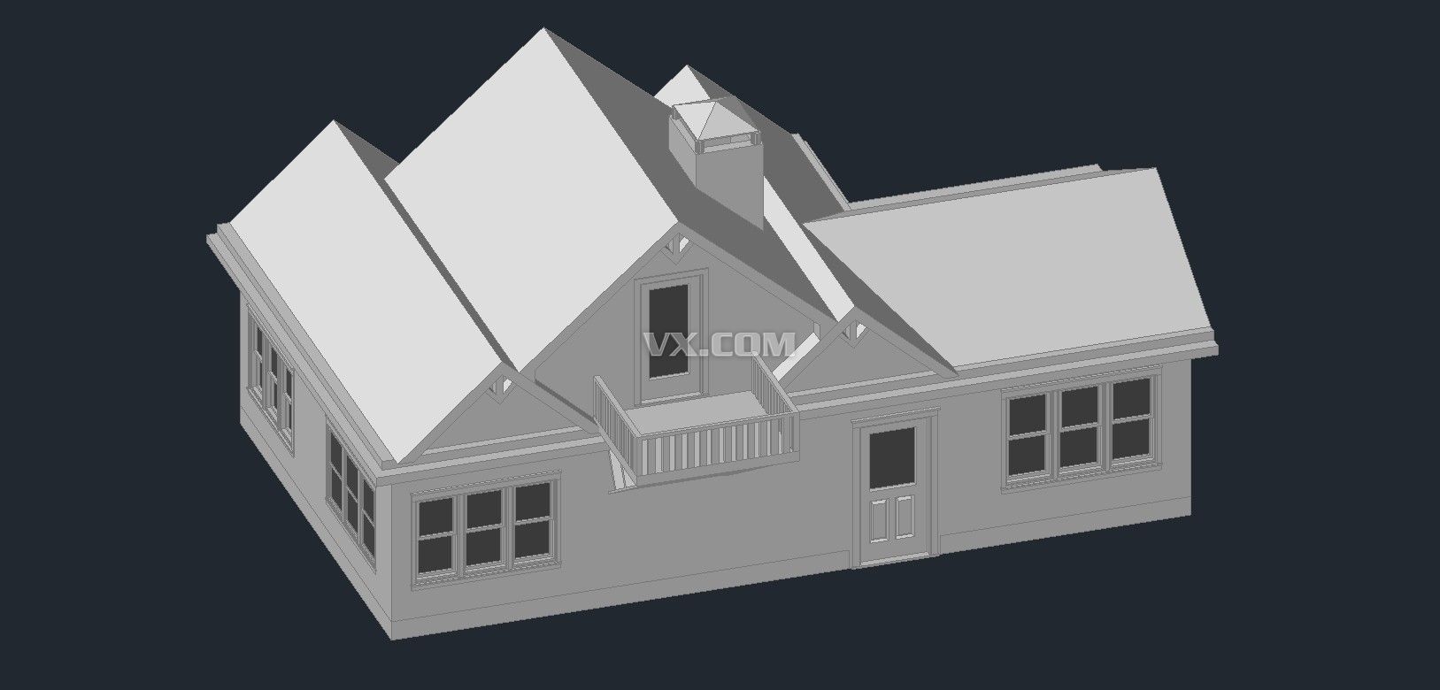 房屋三维模型3d图纸设计图展示