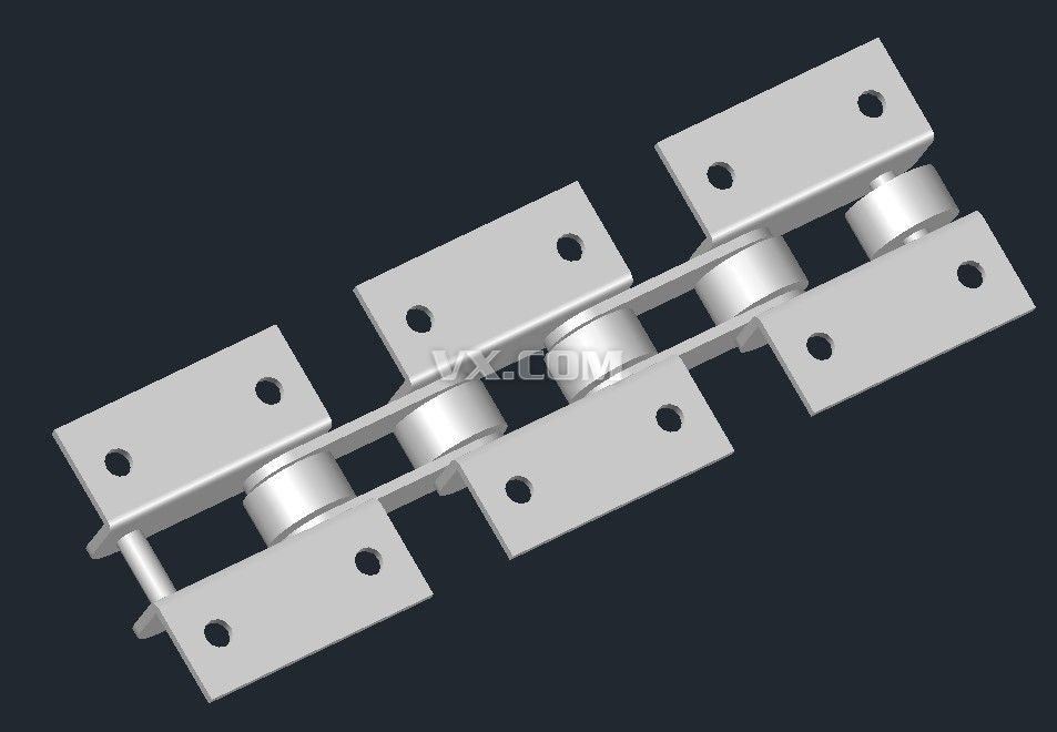 滚子链条_autocad\/zwcad+