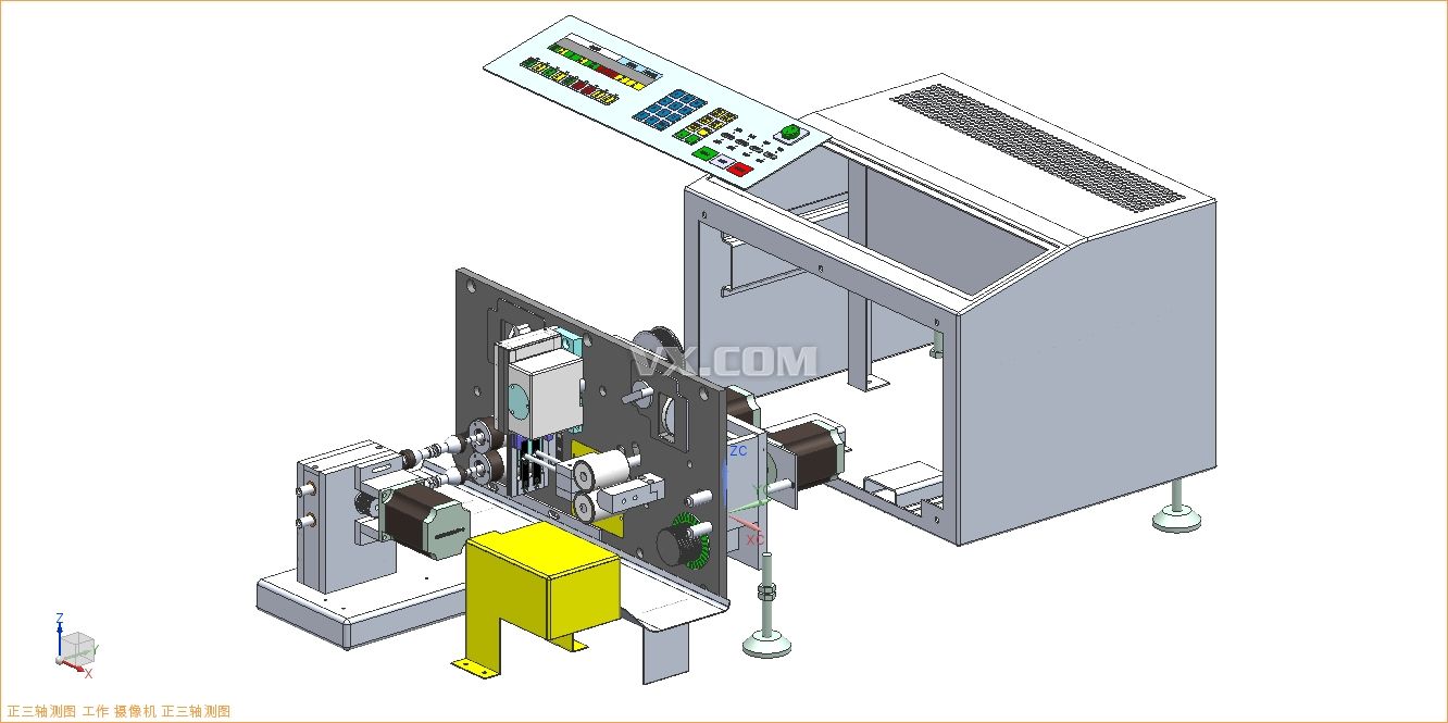 电脑自动剥线机_solidworks