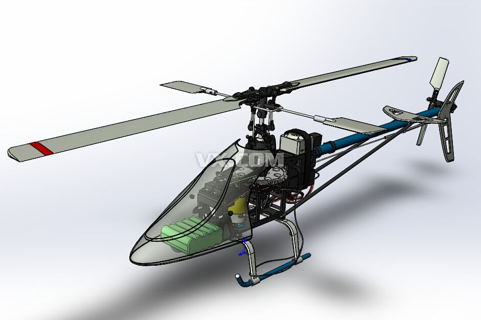 玩具直升飞机模型_solidworks