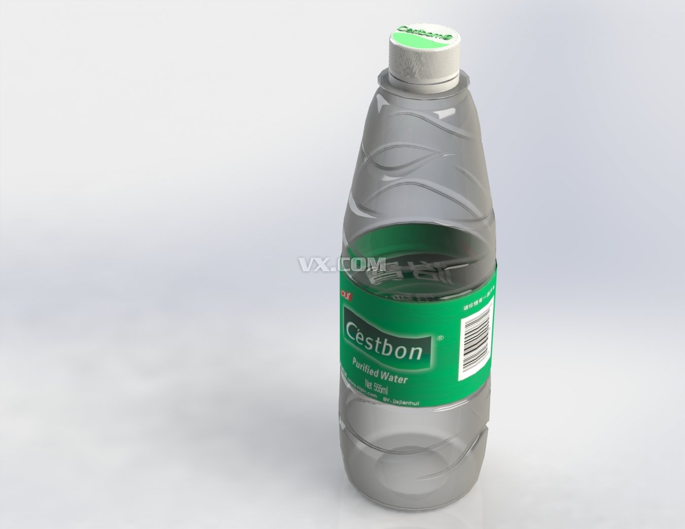 怡宝矿泉水瓶_solidworks