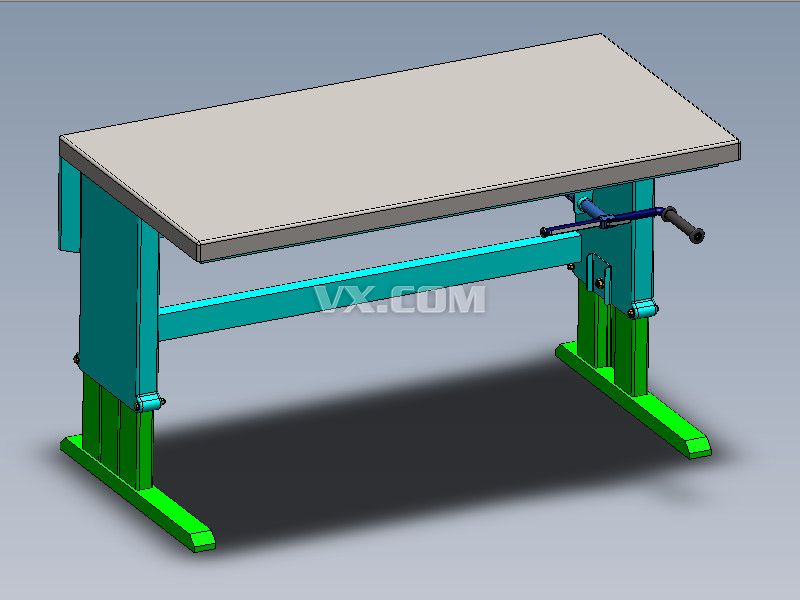 升降工作台_solidworks