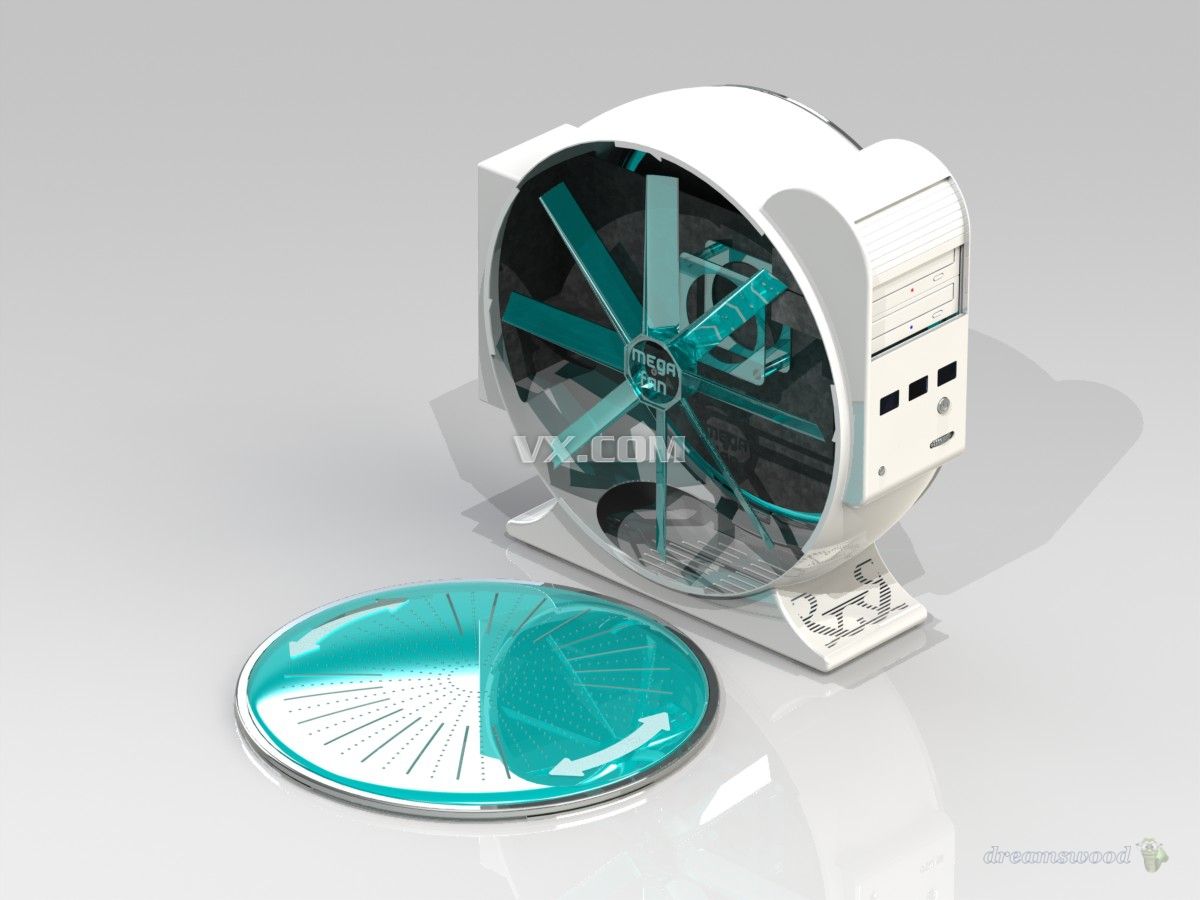 电脑机箱_SolidWorks_数码电子_3D模型_图纸下载_微小网