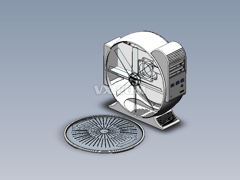 电脑机箱_SolidWorks_数码电子_3D模型_图纸下载_微小网