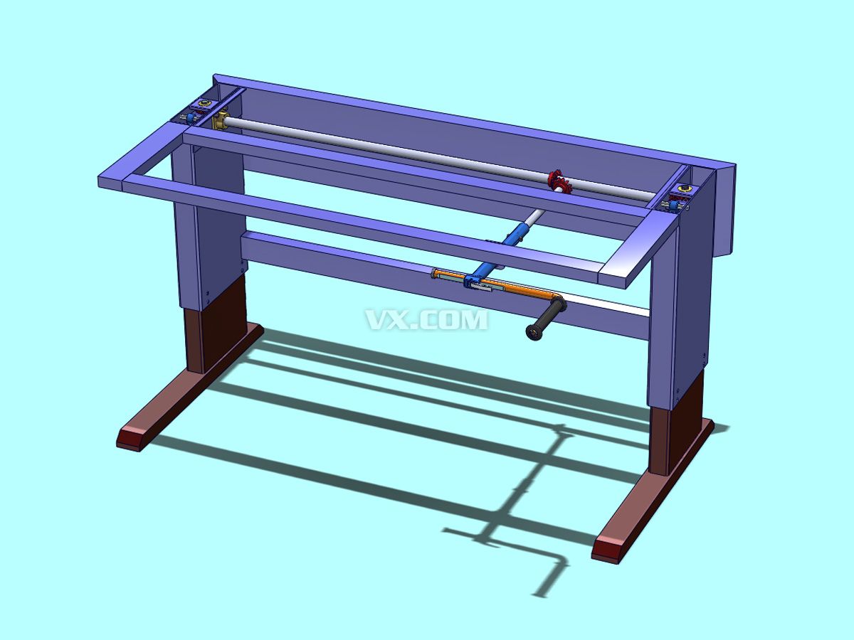 升降式工作臺_solidworks